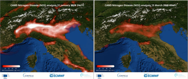 Přečtete si více ze článku Staniční data koncentrací NO<sub>2</sub> potvrzují závěry z družicových snímků aneb vliv pandemie na kvalitu ovzduší