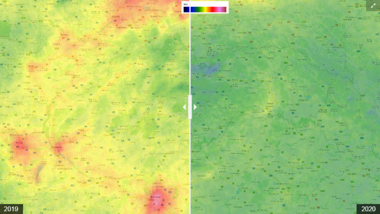 Přečtete si více ze článku Družicové snímky koncentrací oxidu dusičitého na Slovensku