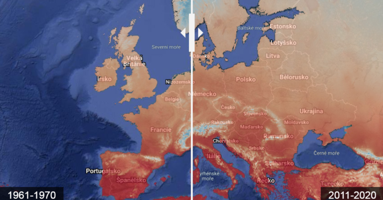 Přečtete si více ze článku Mapy srovnání klimatických charakteristik 1961-1970 vs 2011-2020