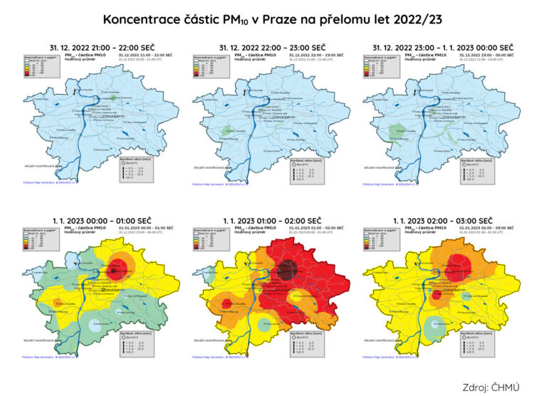 Přečtete si více ze článku Ohňostroje a kvalita ovzduší na přelomu let 2022/23